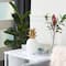 CosmoLiving by Cosmopolitan White Porcelain Modern Decorative Pineapple, 10" x 4" x 4"